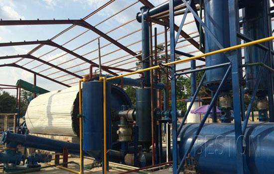 scrap tire pyrolysis plant