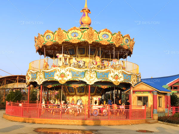 Double layer carousel rides