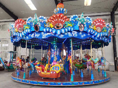 Carousel ride for indoor use